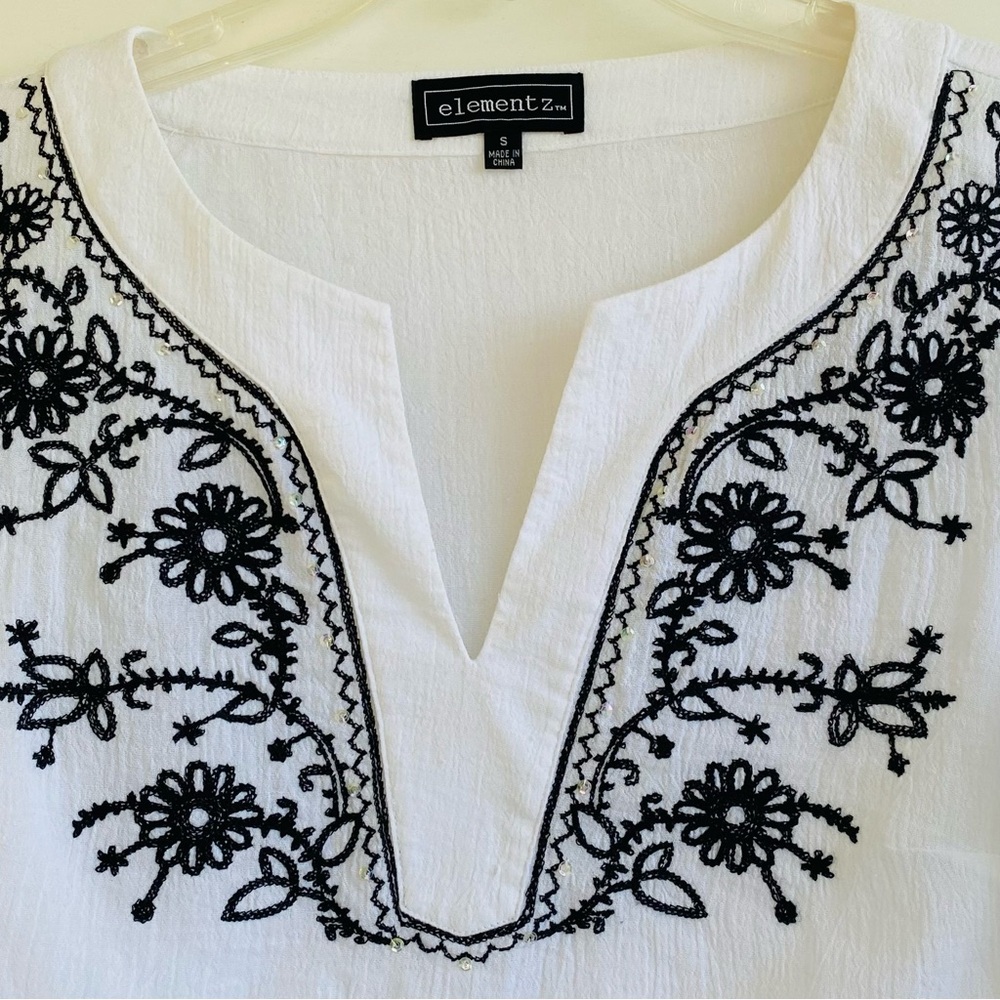Elementz Embroidered Top - Picture 2 of 7